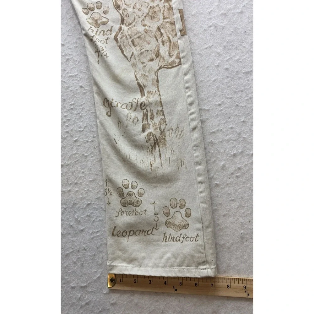 Polo Jeans Co Ralph Lauren 4434WAI2784 Vintage Women's Safari Print Jeans. Sz 8 - Picture 7 of 10